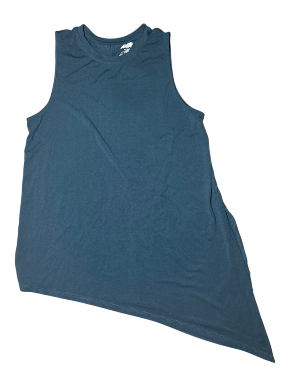 Avia Gray Athletic Side Tie Tank Top, SM